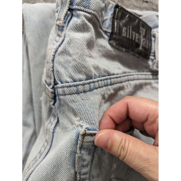 Vintage SilverTab Levi's Baggy Y2K Jeans Men's Size 32 Light Wash - Picture 13 of 14